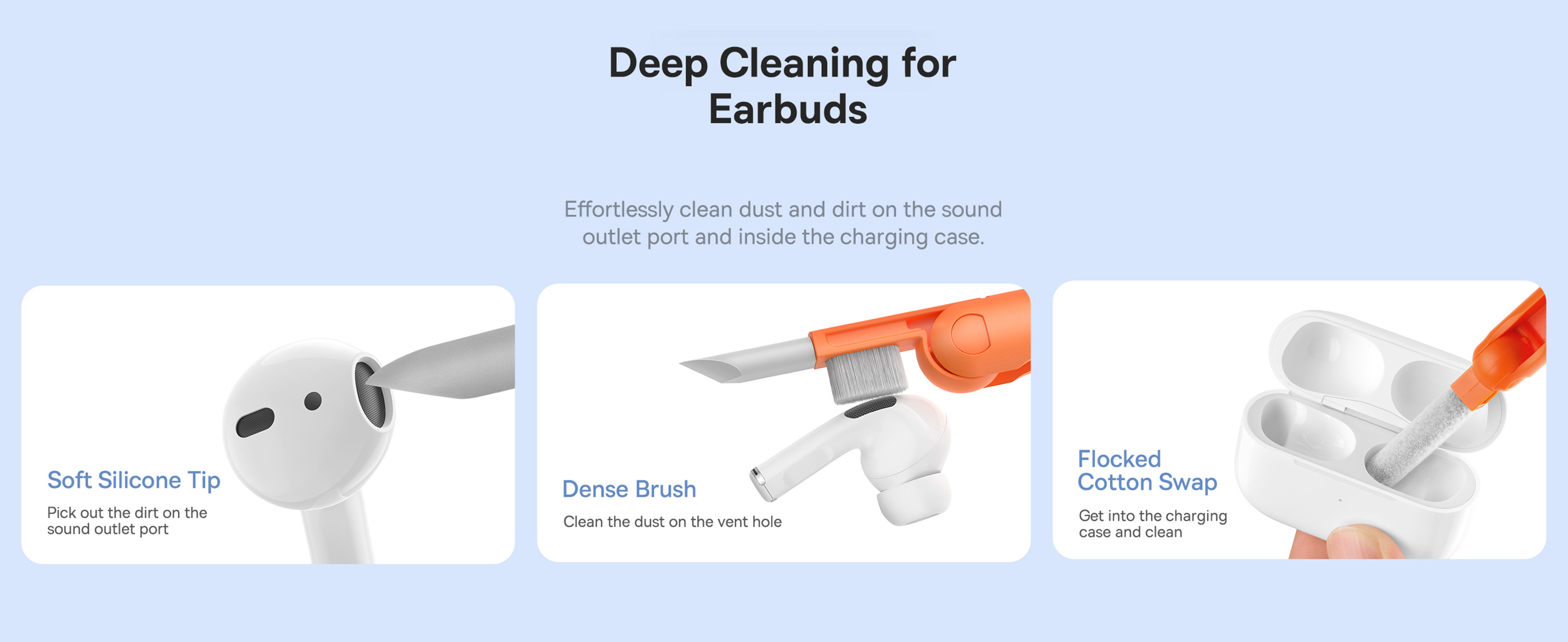 مجموعة التنظيف متعددة الوظائف 8 في 1 من باسيوس لشاشة الكمبيوتر المحمول ولوحة المفاتيح وسماعات الأذن